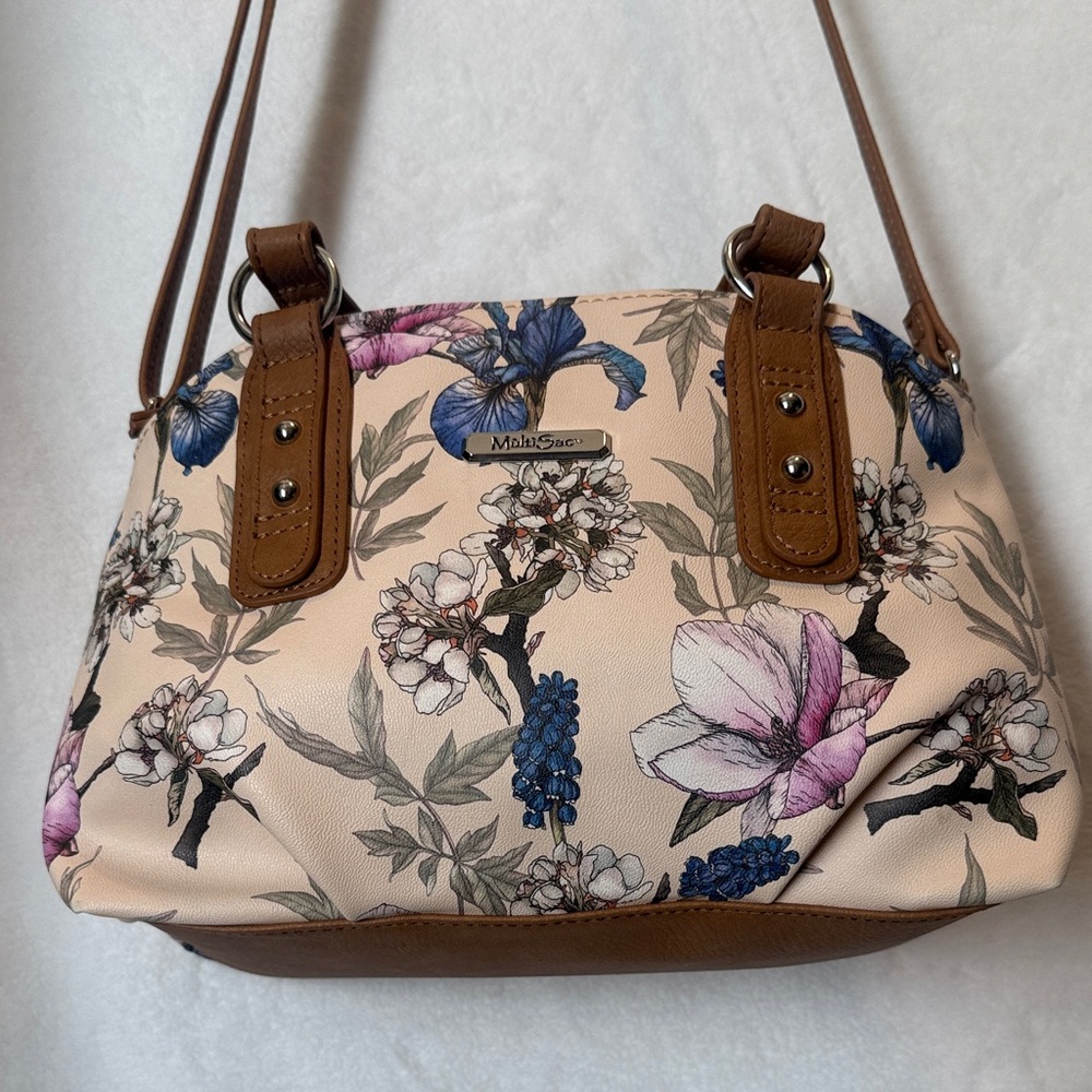 MultiSac Denise Shoulder Bag | Gloria Floral Butterfly Print | - Picture 6 of 12